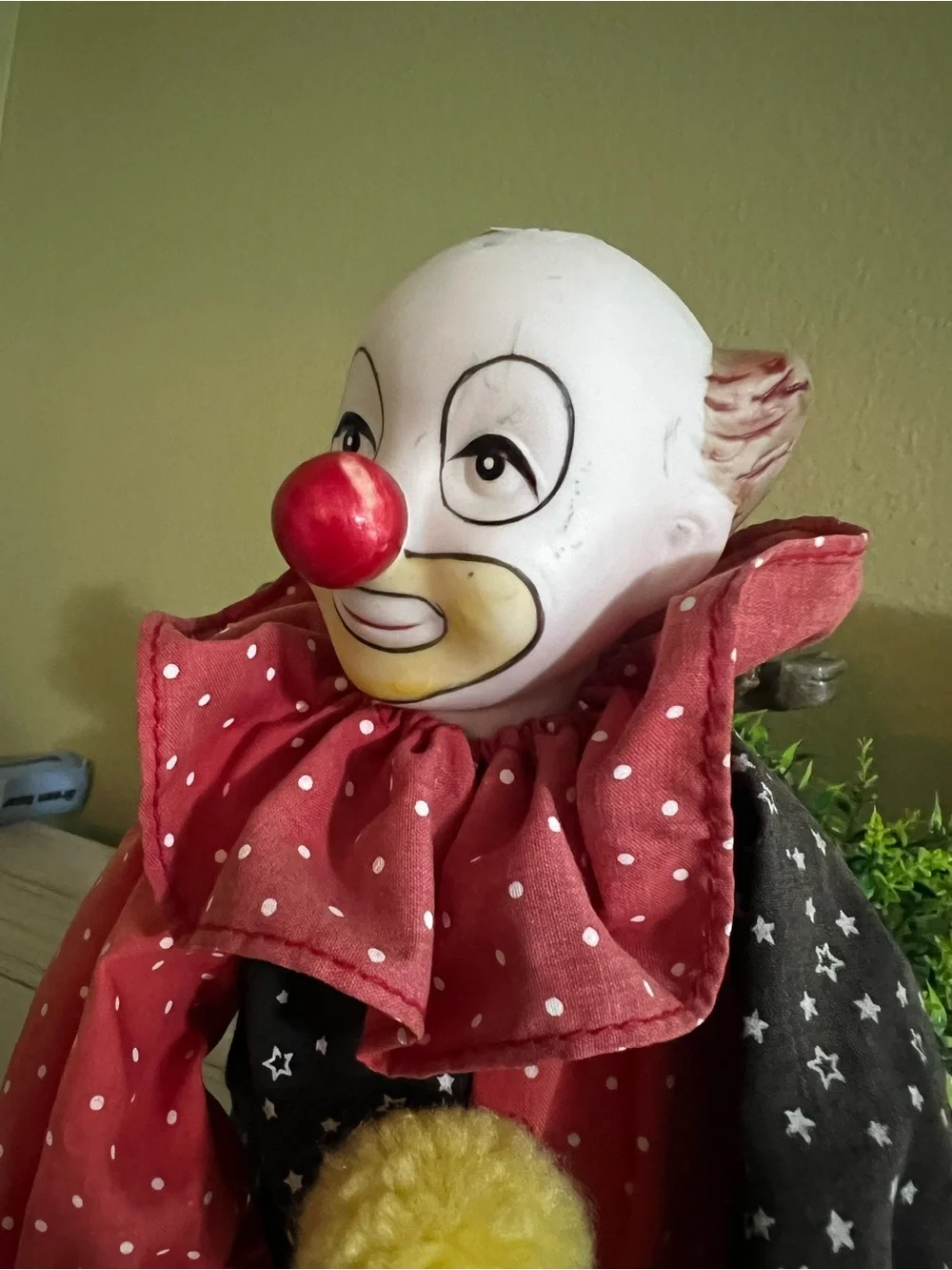 1980’s Vintage Wind-Up Musical Clown Doll